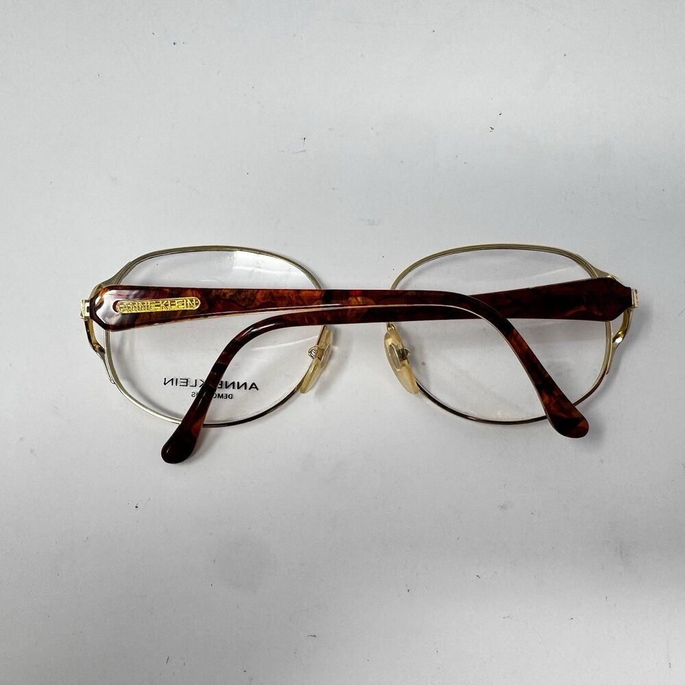 Vintage Anne Klein Valeria 322 Gold Tortoise Eyeglass Frames 56-17-135 New - Picture 10 of 10